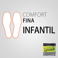 PALMILHA INFANTIL COMFORT FINA LARGA • PONTA ESTOQUE 