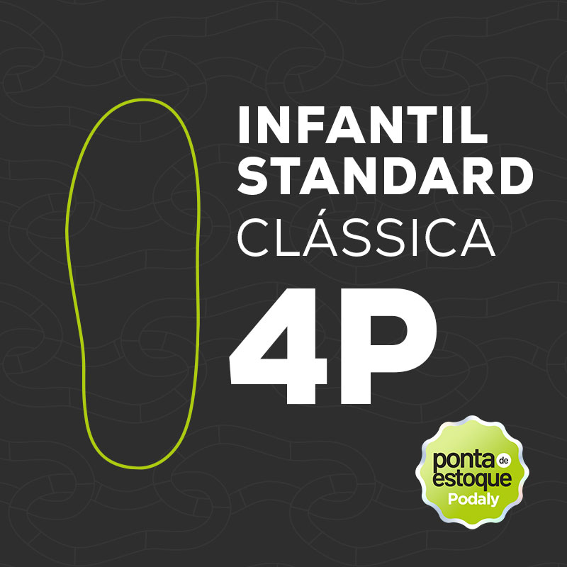 PALMILHA INFANTIL STANDARD COBERTURA EVAPOD TAMANHO 28 (4P) CLASSICA • PONTA ESTOQUE
