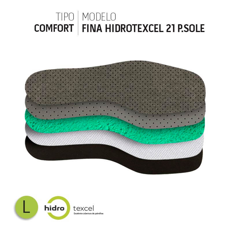 PALMILHA COMFORT FINA HIDROTEXCEL 21 P.SOLE 2MM LARGA