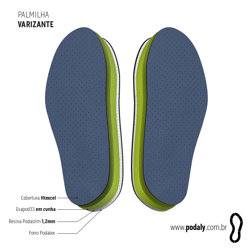 PALMILHA VARIZANTE COBERTURA HTEXCEL EVAPOD33
