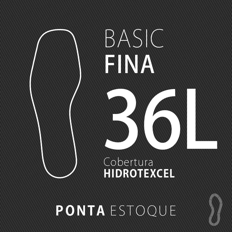 PALMILHA BASIC FINA HIDROTEXCEL 36L • PONTA ESTOQUE