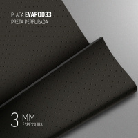 PLACA EVAPOD33 PRETA 3MM 800X400MM