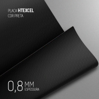 PLACA HTEXCEL PRETO 1300X320MM