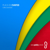 PAR PLACAS PEQUENAS EVAPOD NÃO PERFURADA 300X110MM 