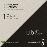 PLACA • RESINA PODALUX 1,6MM COM FORRO • 890 X 410MM