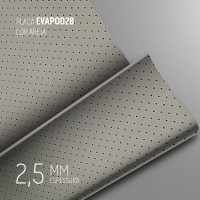 PLACA EVAPOD28 AREIA PERFURADA 2,5MM 800X400MM