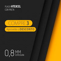 03 PLACAS | HTEXCEL PRETO 1300X320MM