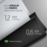PAR • PLACA PEQUENA • RESINA PODASLIM 1,2 MM COM FORRO 330X110MM
