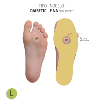 PALMILHA DIABETIC LARGA COM COBERTURA EVAMID