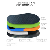 PACOTE • PALMILHA SPORT CORRIDA AP 