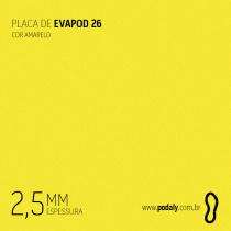 PLACA EVAPOD26 AMARELO NÃO PERFURADA 2,5MM 810X410MM