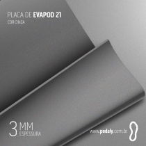 PLACA EVAPOD21 CINZA NÃO FURADA 3MM 800X400MM