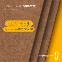 03 PARES • PLACAS PEQUENAS COUROTEX 300 x 110MM