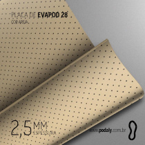 PLACA EVAPOD28 AREIA PERFURADA 2,5MM 800X400MM