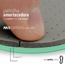 PALMILHA COMFORT FINA LARGA COM COBERTURA EVAPOD21 SOFT