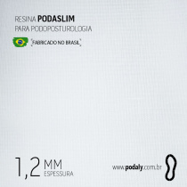 PLACA RESINA PODASLIM BRANCA 1,2MM 990X470MM