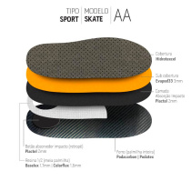 PACOTE • PALMILHA SPORT SKATE COM COBERTURA HIDROTEXCEL