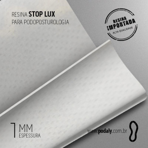 PLACA RESINA STOPLUX ANTIDERRAPANTE BRANCA 1MM 700X450MM
