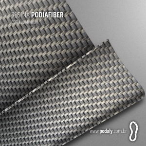 PLACA RESINA PODIAFIBER ALUMINIUM 1MM 960X120MM
