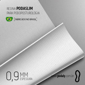 PLACA RESINA PODASLIM BRANCA 0,9MM 990X480MM
