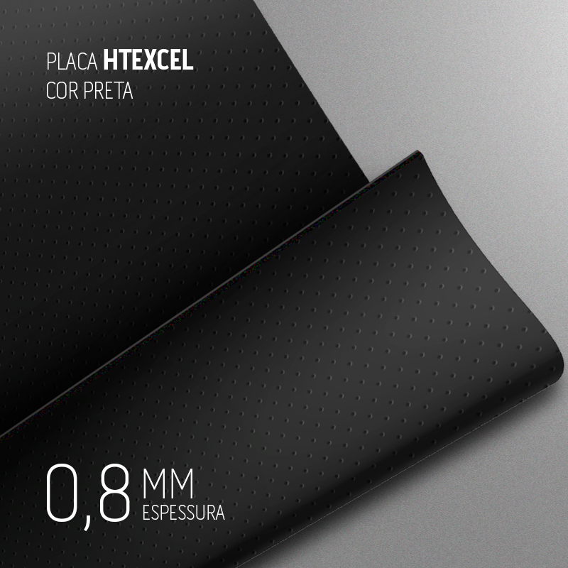 PLACA HTEXCEL PRETO 1300X320MM