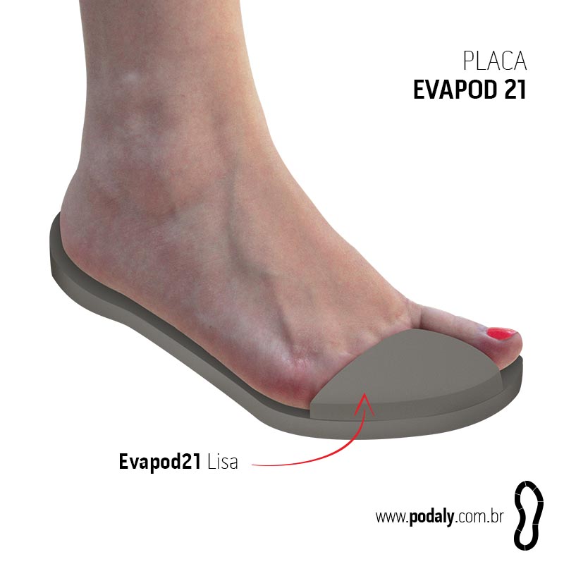 UNIDADE • PLACA PEQUENA EVAPOD21 NÃO FURADA 25MM 300X110MM 