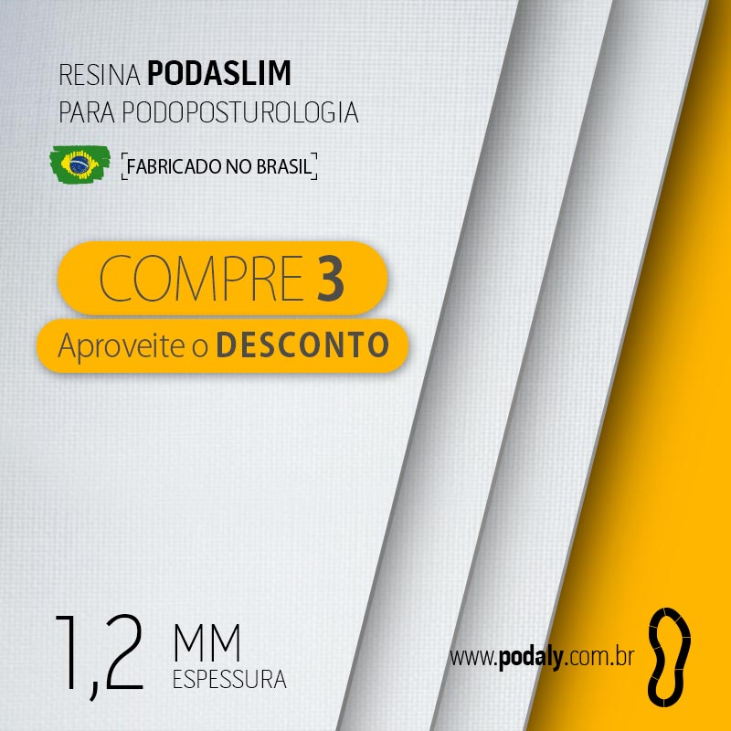 03 PLACAS • RESINA PODASLIM BRANCA 1,2MM 990 X 470MM