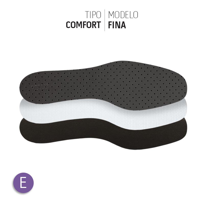 PALMILHA COMFORT FINA ESTREITA COM COBERTURA EVAPOD