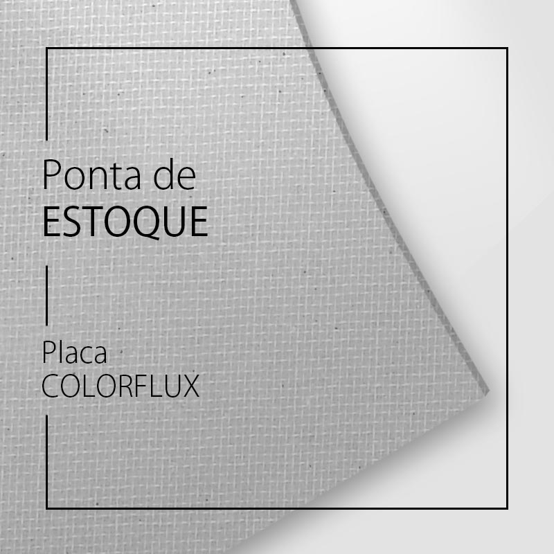 PLACA RESINA COLORFLUX BRANCA 1,6MM 890X410MM • PONTA ESTOQUE