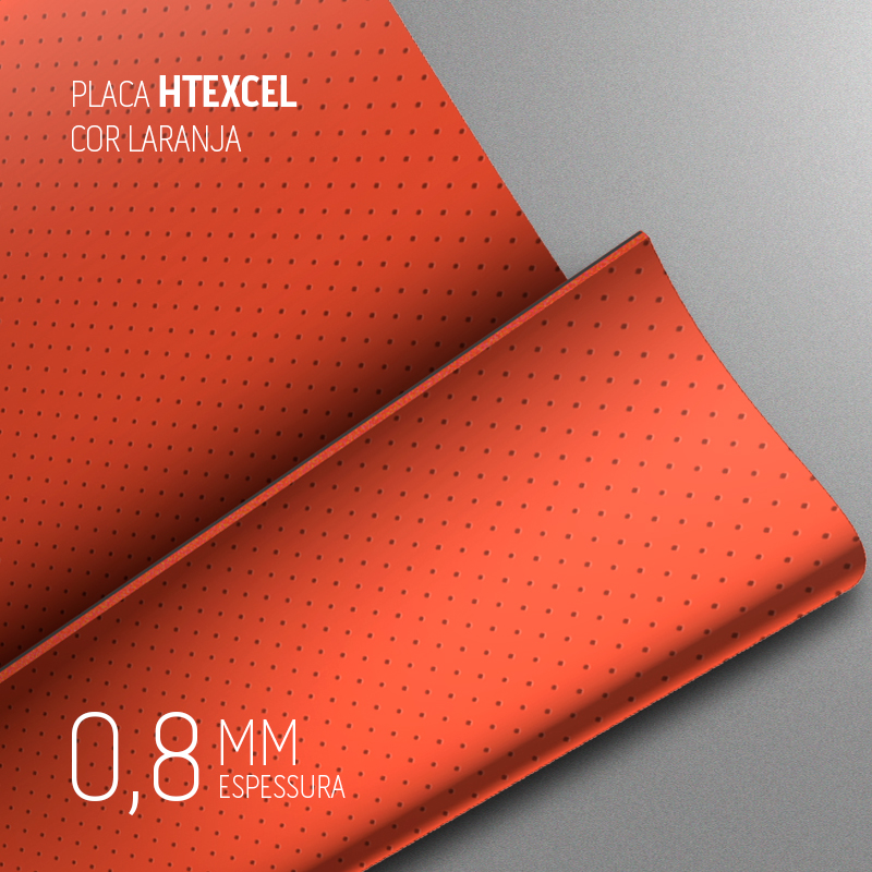 PLACA HTEXCEL LARANJA 1300X320MM