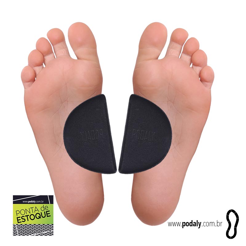 PAR HEMICUPULA POSTURAL FINA PU M PONTA ESTOQUE