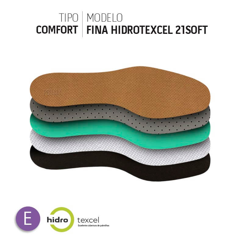 PALMILHA COMFORT FINA COBERTURA HTEXCEL EVAPOD21 SOFT ESTREITA 