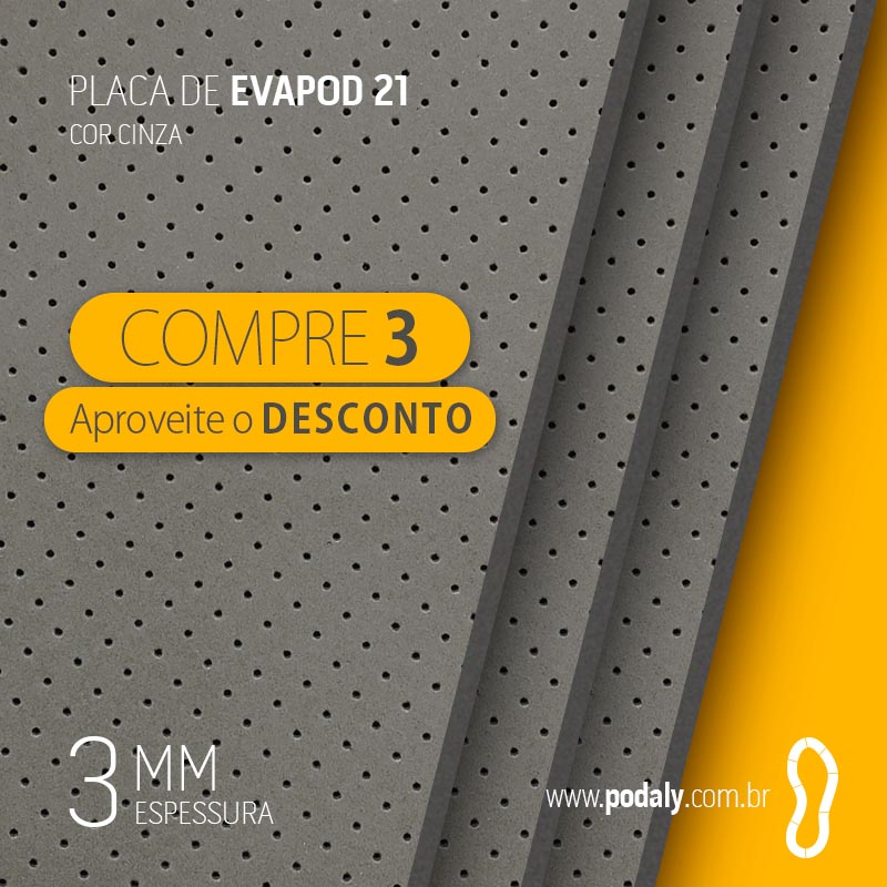 03 PLACAS • EVAPOD21 CINZA PERFURADA 3MM 800 X 400MM 