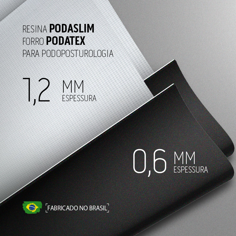PAR • PLACA PEQUENA • RESINA PODASLIM 1,2 MM COM FORRO 330X110MM