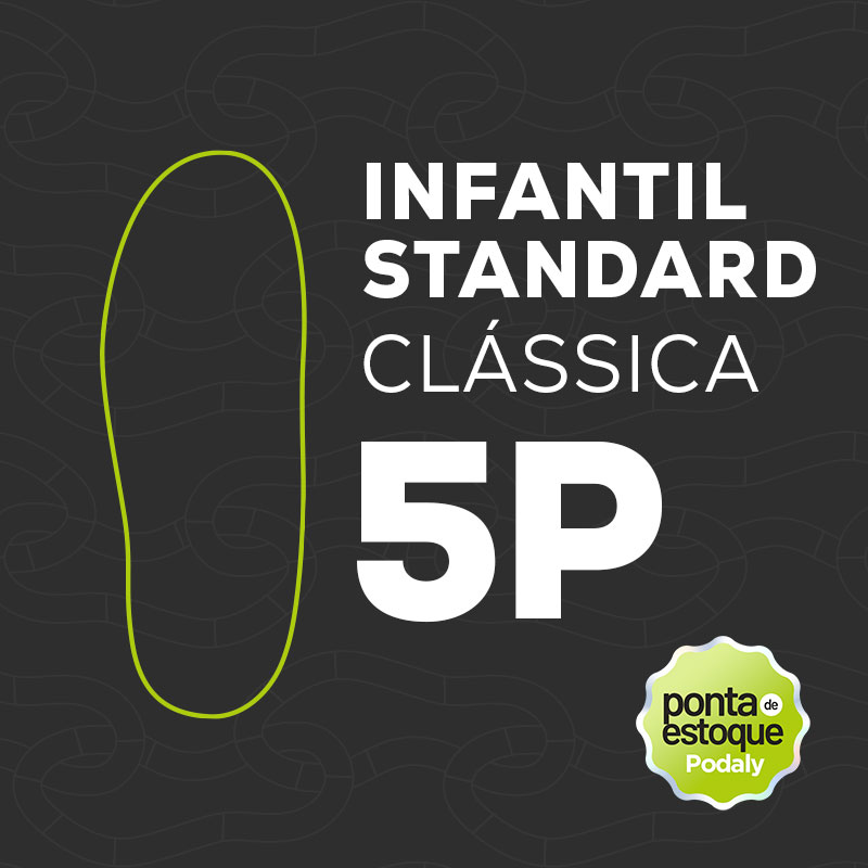 PALMILHA INFANTIL STANDARD COBERTURA EVAPOD TAMANHO 25 (5P) CLASSICA • PONTA ESTOQUE