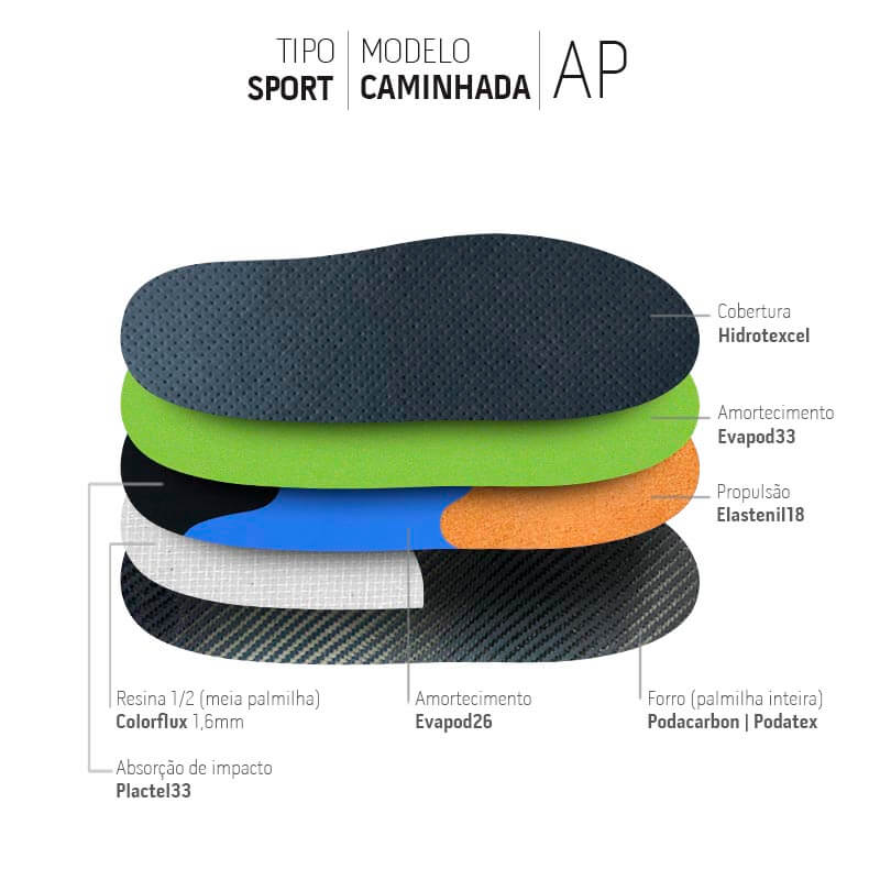 PALMILHA SPORT CAMINHADA AP 